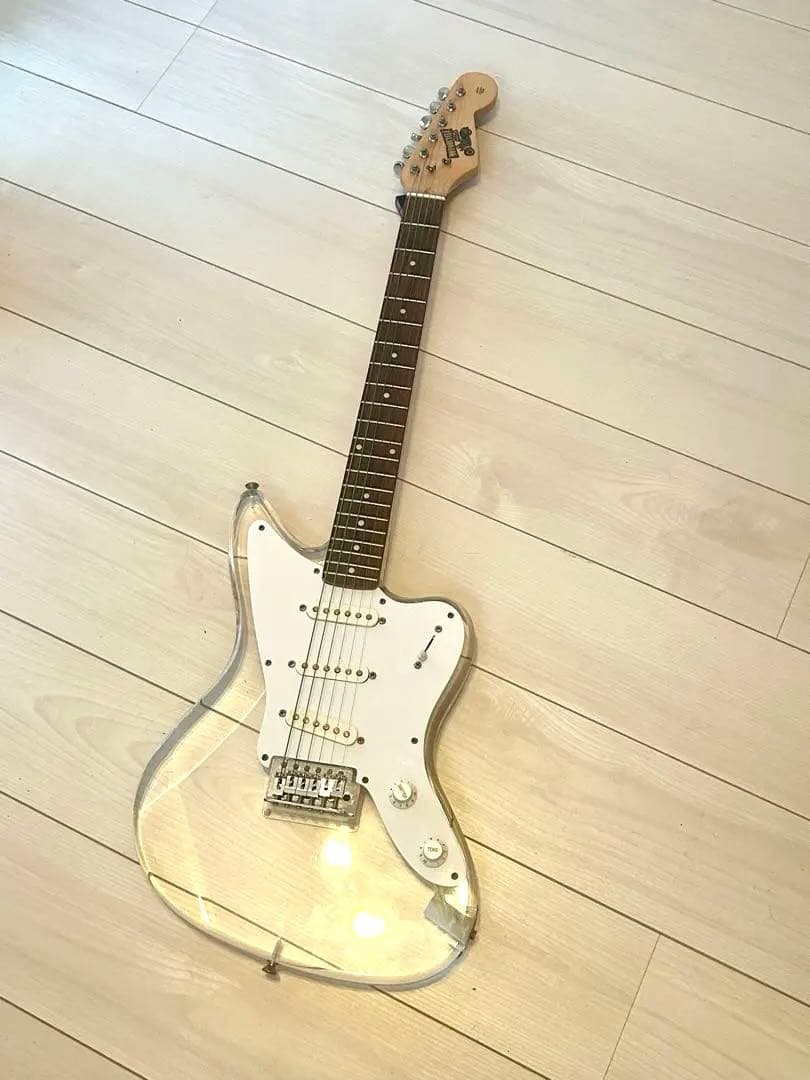 早い者勝ち☆クリアボディ/エレキギター ジャズマスタータイプ