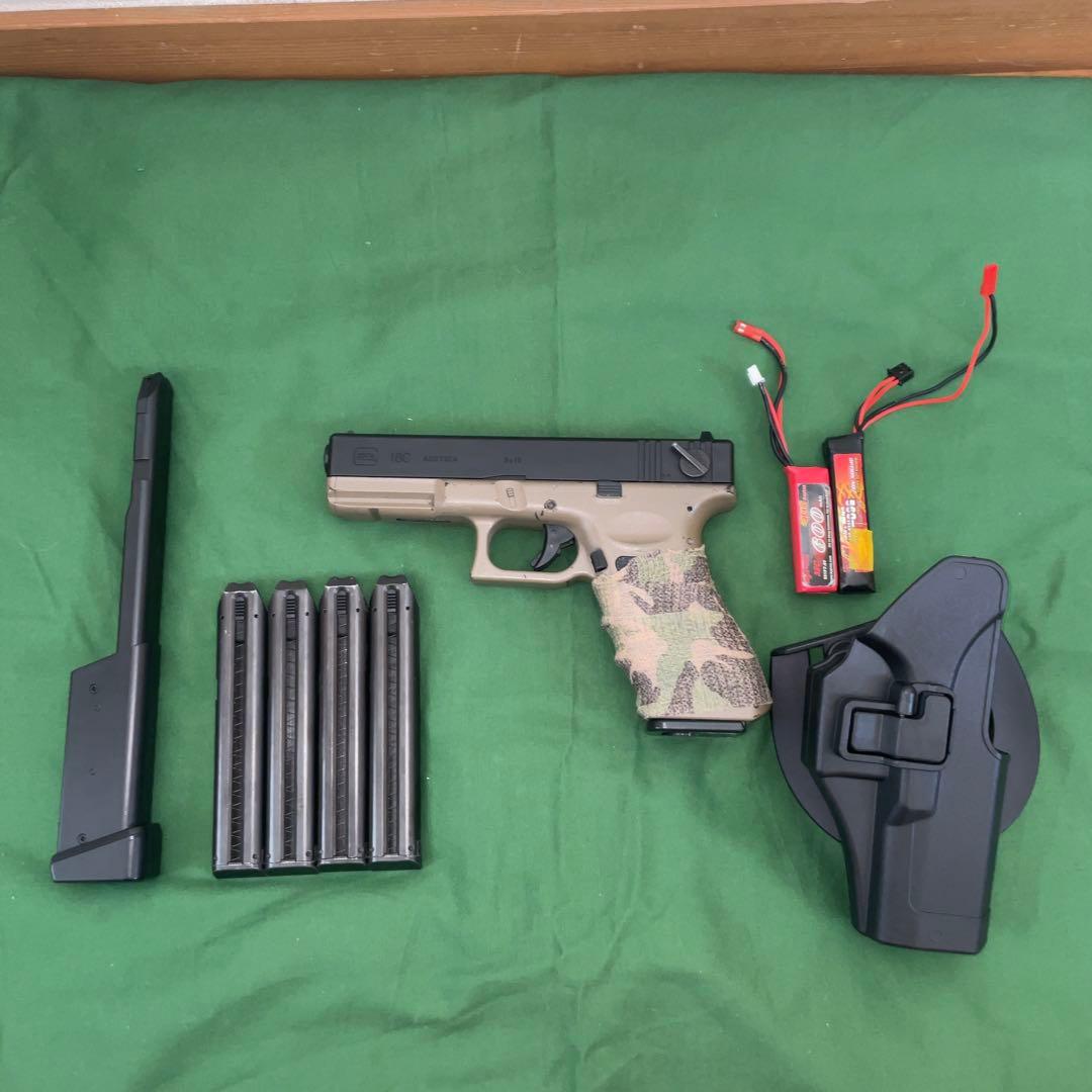 【リポ化済・動作確認済】東京マルイ GLOCK18C 電動ハンドガン フルセット TOKYO MARUI（東京マルイ） グロック18C 電動ハンドガン G-FORCE リポ