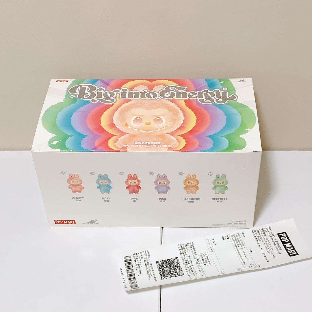 【即日発送】POPMART LABUBU Big into Energyレシート THE MONSTERS Big into Energy Series-Vinyl Plush Pendant Blind Box
