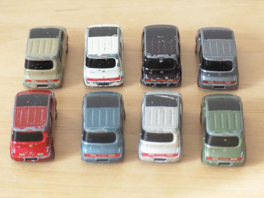 非売品 トミカ☆日産 キューブ 8台セット カラーサンプル CUBE ミニカー