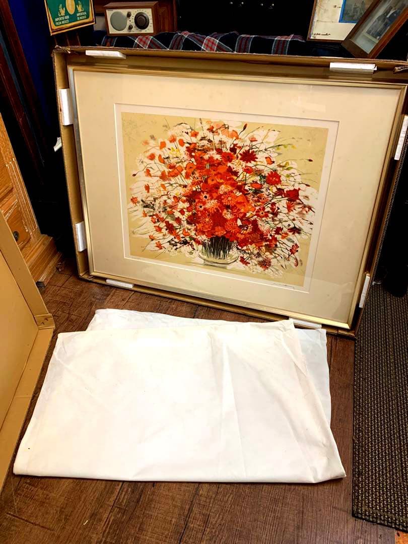 シリアルナンバー有り　ミッシェル・アンリ　「真紅の花」 シリアルナンバー有り ミッシェル・アンリ 「真紅の花」 - メルカリ