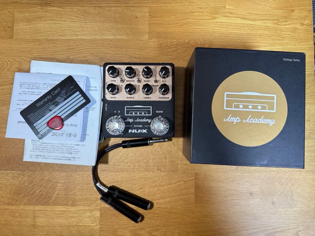 ギター NUX Amp Academy NUX Amp Academy Stomp - Guitar Amp Modeler & Multi-Effects Pedal