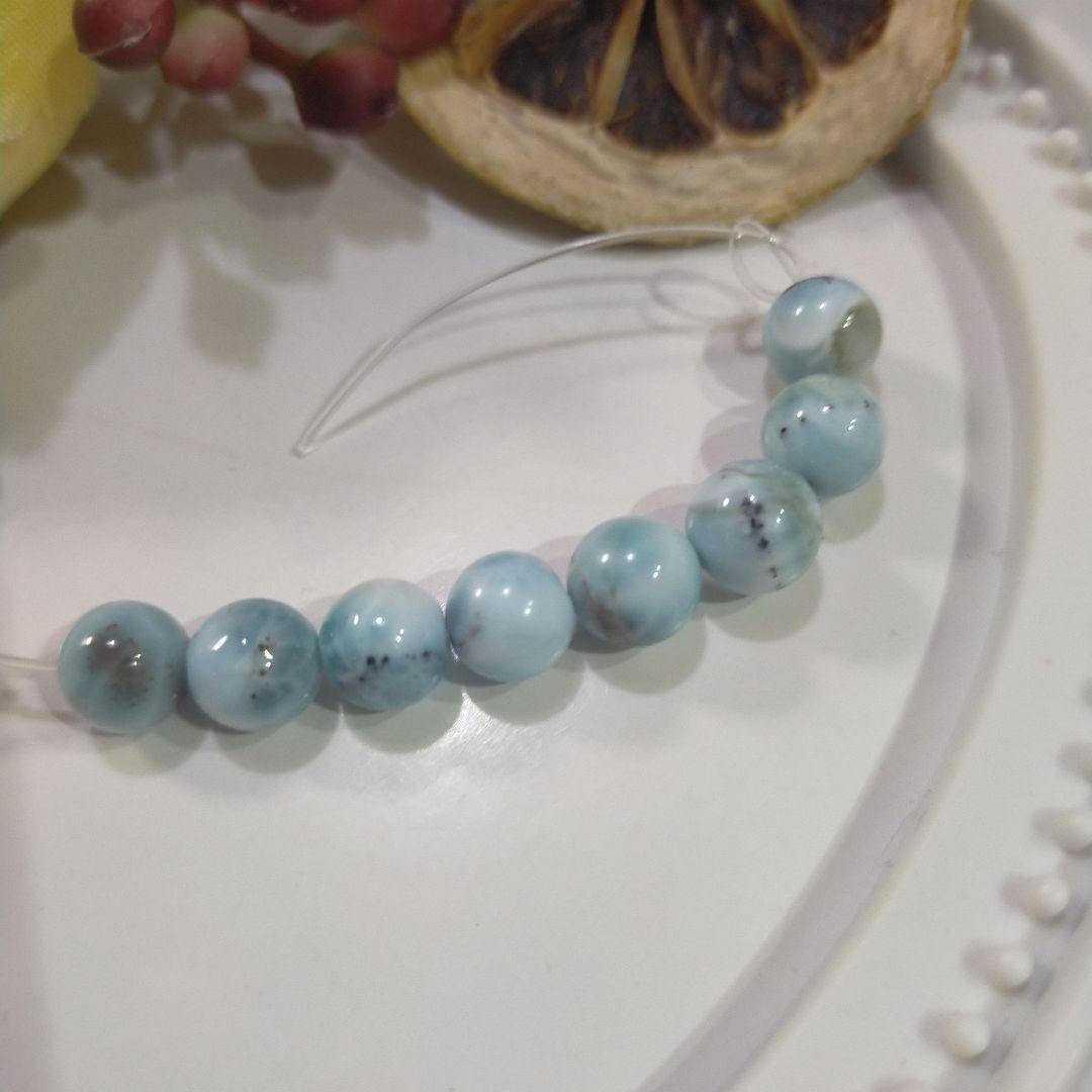 訳ありラリマー　8粒セット 楽天市場】ラリマー 8mm 粒売りの通販