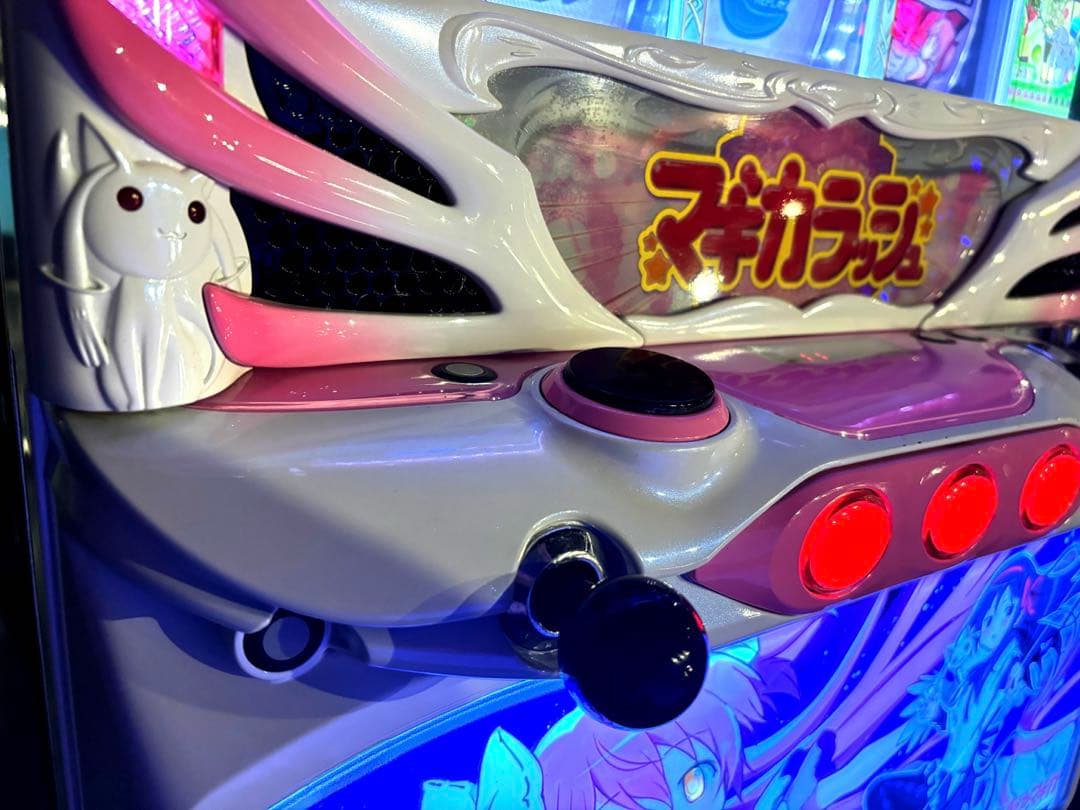 まどマギ初代 スロット アルティメットパネル 実機 コイン不要機付
