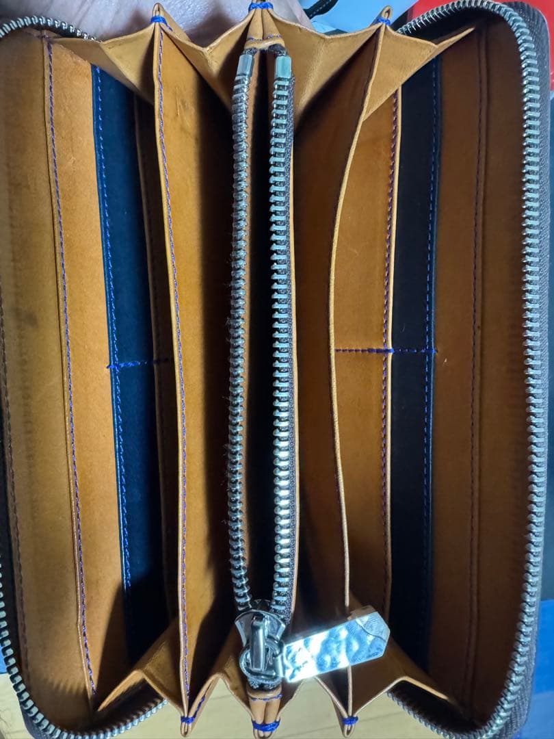 ⭐︎7SENSE ホーウィンスタンプ シェルコードバン長財布 ターコイズ