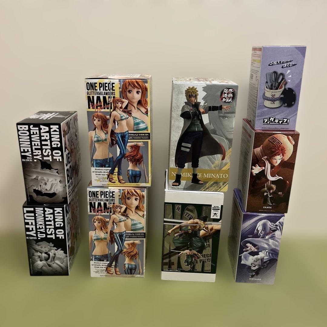ワンピース ナルト プライズ フィギュアまとめ売り9個セット - メルカリ