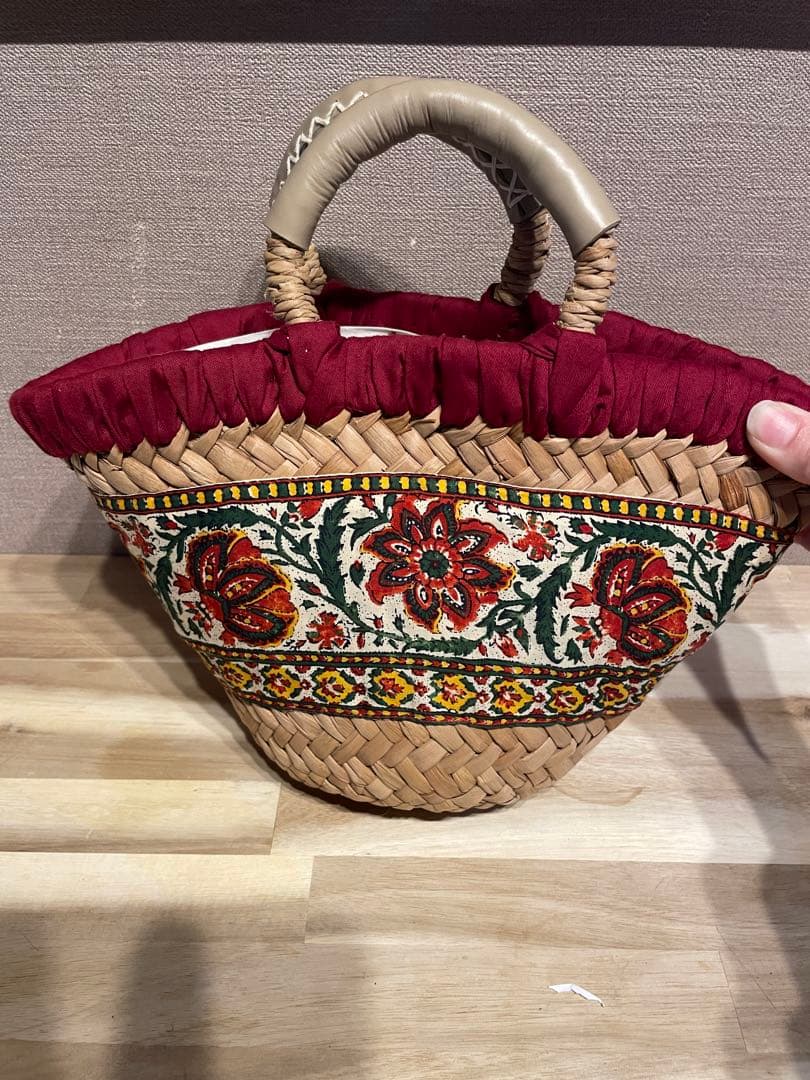 SOLEIAD 花柄刺繍 バスケットバッグ 刺繍受注会】CSK542402 刺繍キット yulaのこころ躍る草花刺繍