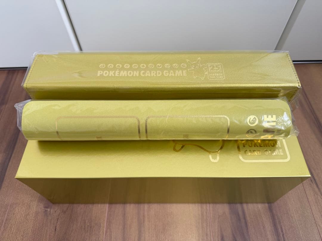 ゴールデンボックス 25th プレイマット　ケース2セット　デッキケース2セット 25th ANNIVERSARY GOLDENBOX BOX プレイマット、ダメカンケース