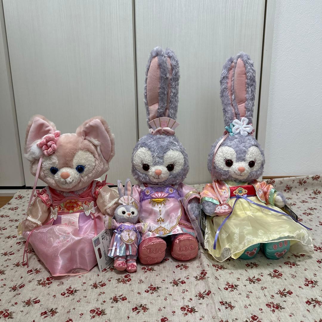 上海ディズニー❤️中秋節　ぬいぐるみS キーホルダー　ステラルー＆リーナベル Disney - 【7974☆正規品】ステラルー 中秋ぬいぐるみキーホルダー