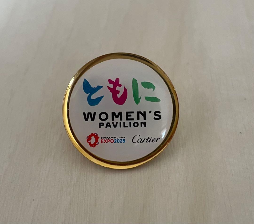 【激レア非売品】大阪関西万博ウーマンズパビリオン x Cartierピンバッジ 激レア非売品】大阪関西万博ウーマンズパビリオン x Cartierピンバッジ