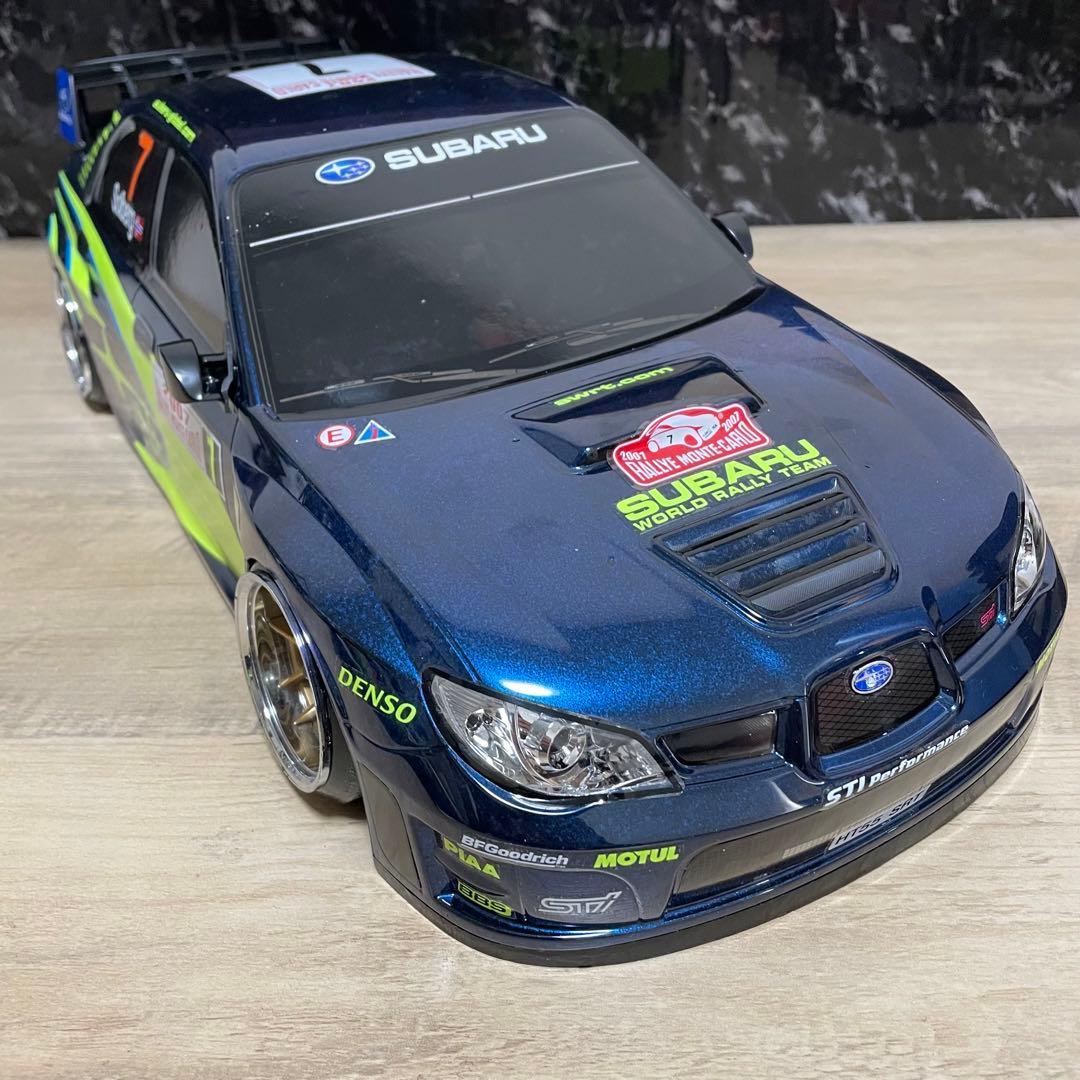 タミヤ スバル インプレッサ 1/10 ラジコンボディ 塗装済 ラリー 塗装