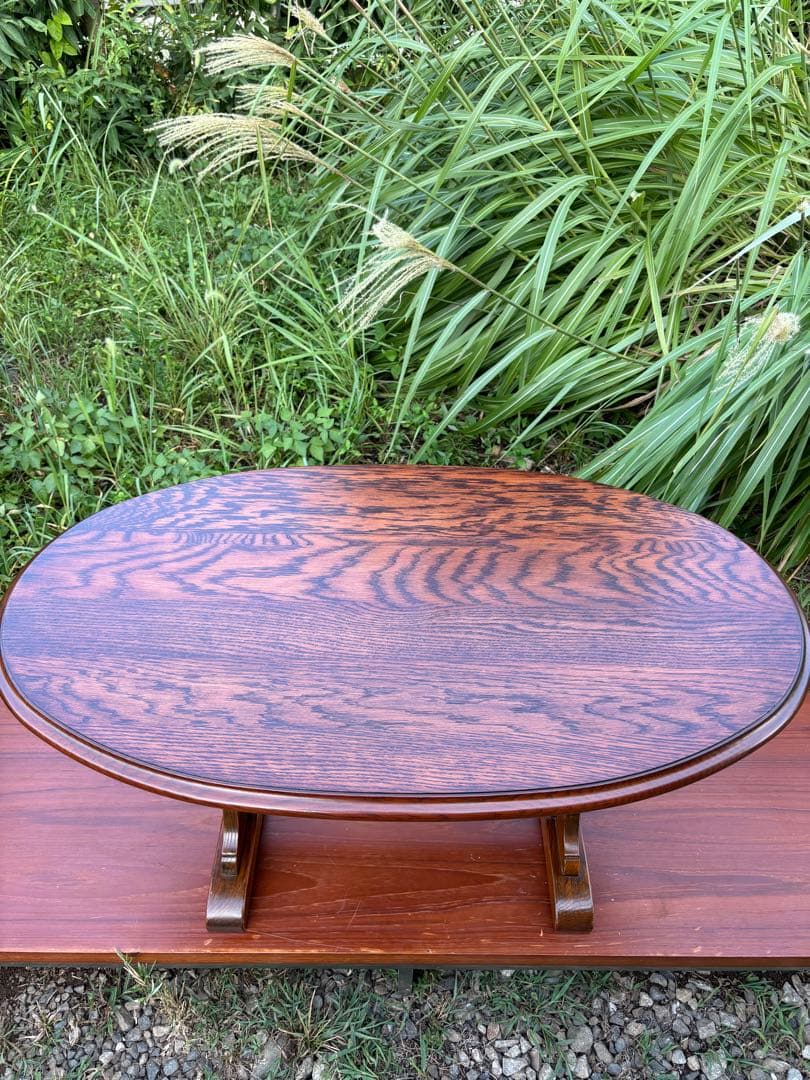 三越ブルージュ/カントリーハウス オーバル型センターテーブル ローテブル