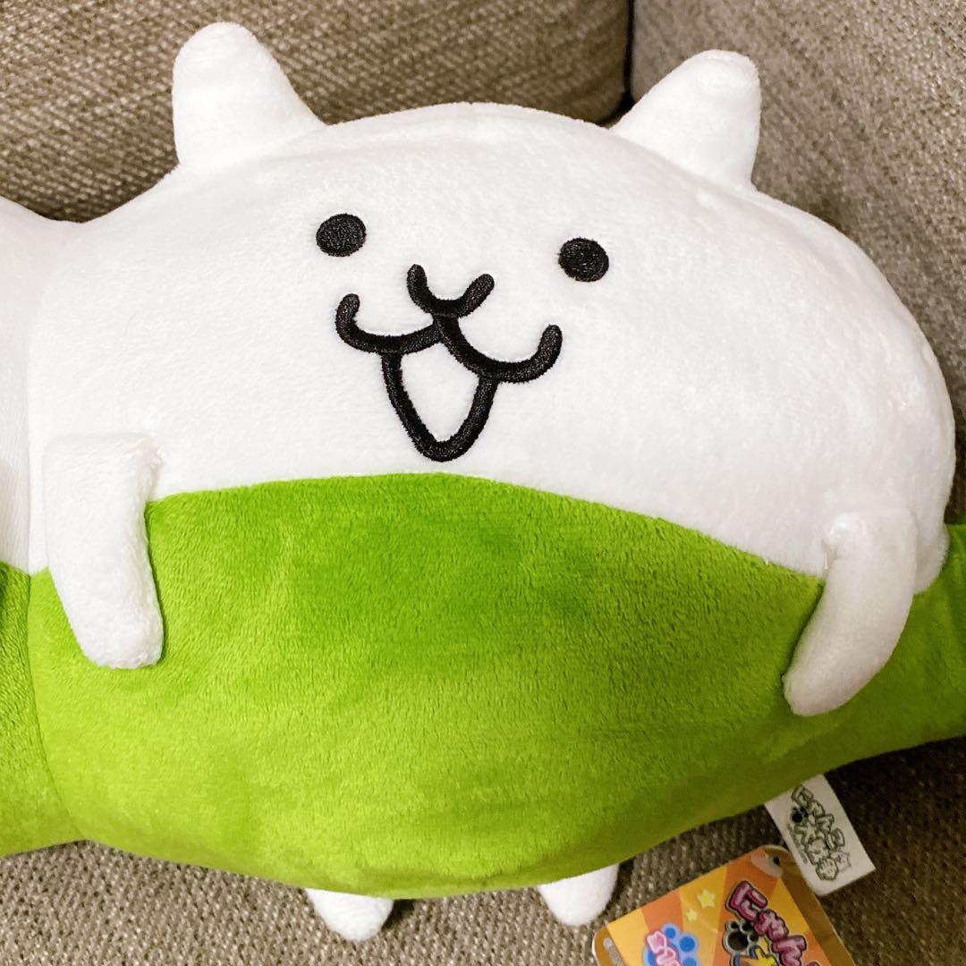 にゃんこ大戦争 BIGぬいぐるみ マメマメにゃんこ えだまめ 枝豆 タグ