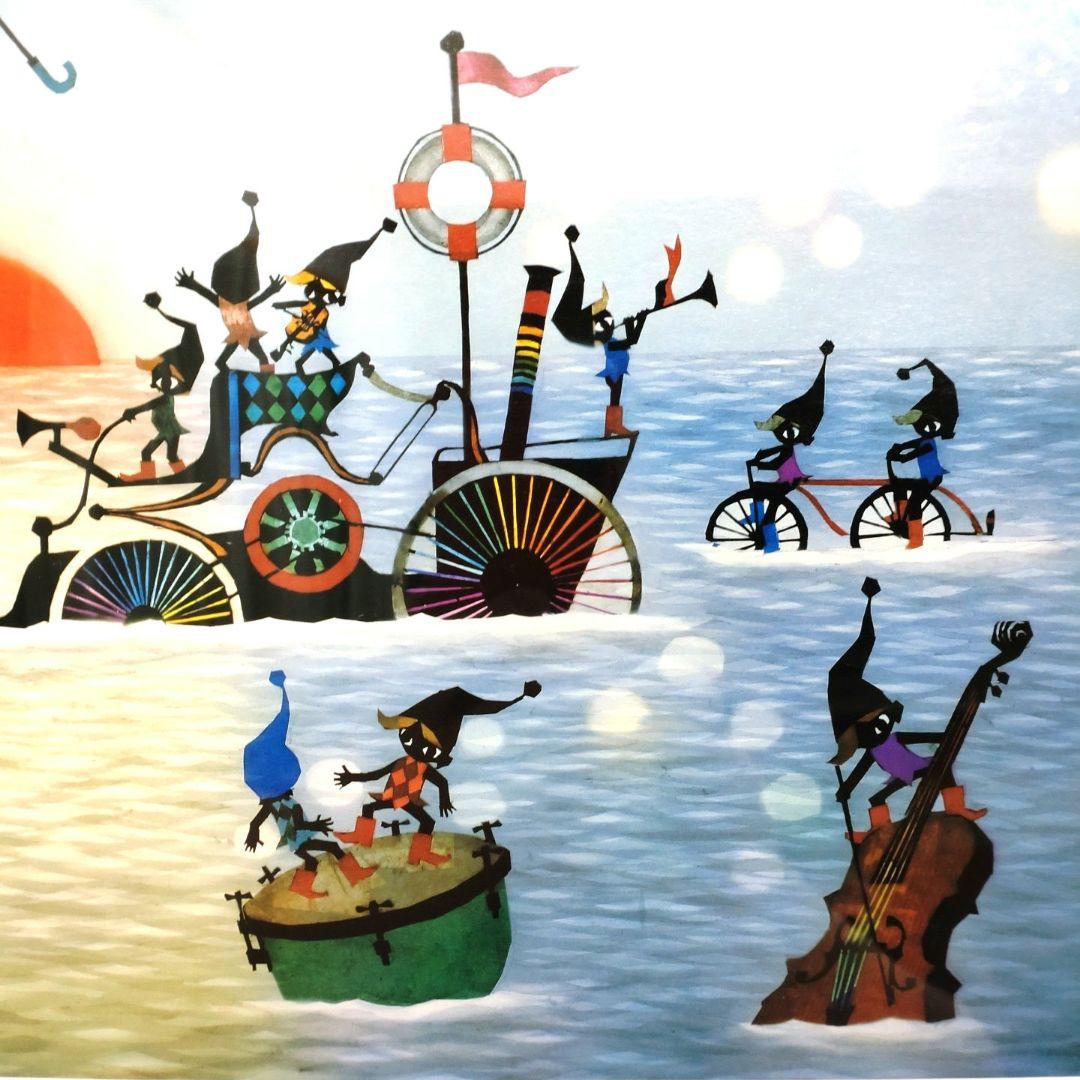 超美品‼️】藤城清治「こびとの旅立ち」 - メルカリ