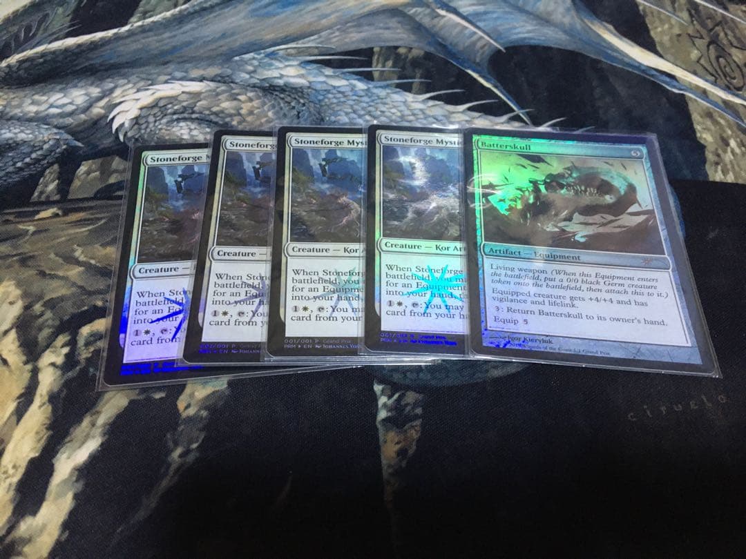 石鍛冶の神秘家/Stoneforge Mystic(GPプロモ)4枚＋α Foil】《石鍛冶の神秘家/Stoneforge Mystic》(GPプロモ)[流星マーク