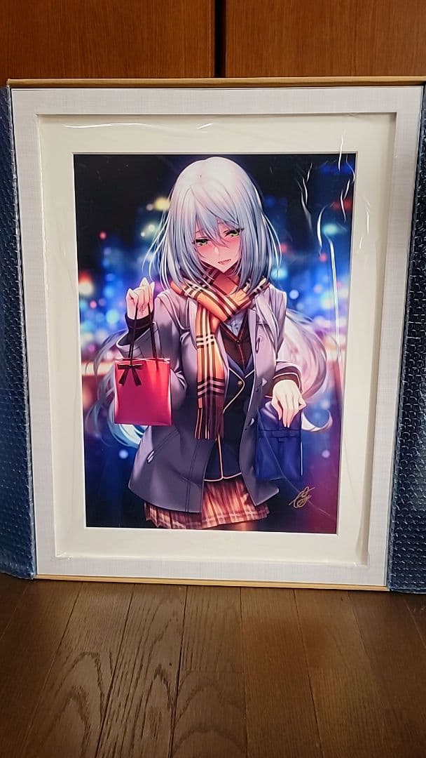 ピロ水 天笠綴 バレンタイン 直筆サイン入り複製原画