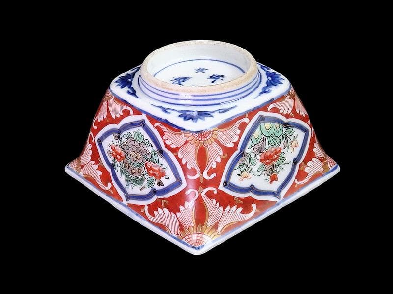 大聖寺伊万里 唐獅子牡丹の図 四方角向付 5客 N1114AS-CZy - メルカリ