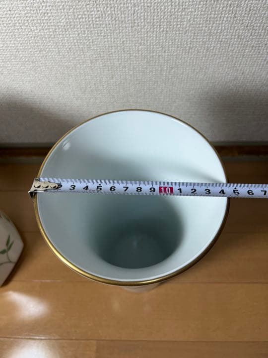 224 香蘭社 六角型花瓶1 露草花瓶1