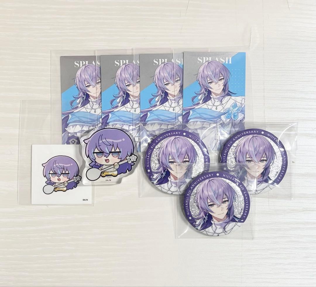 にじさんじ 8周年 メタルカード 缶バッジ アクリルブロック 星導ショウ
