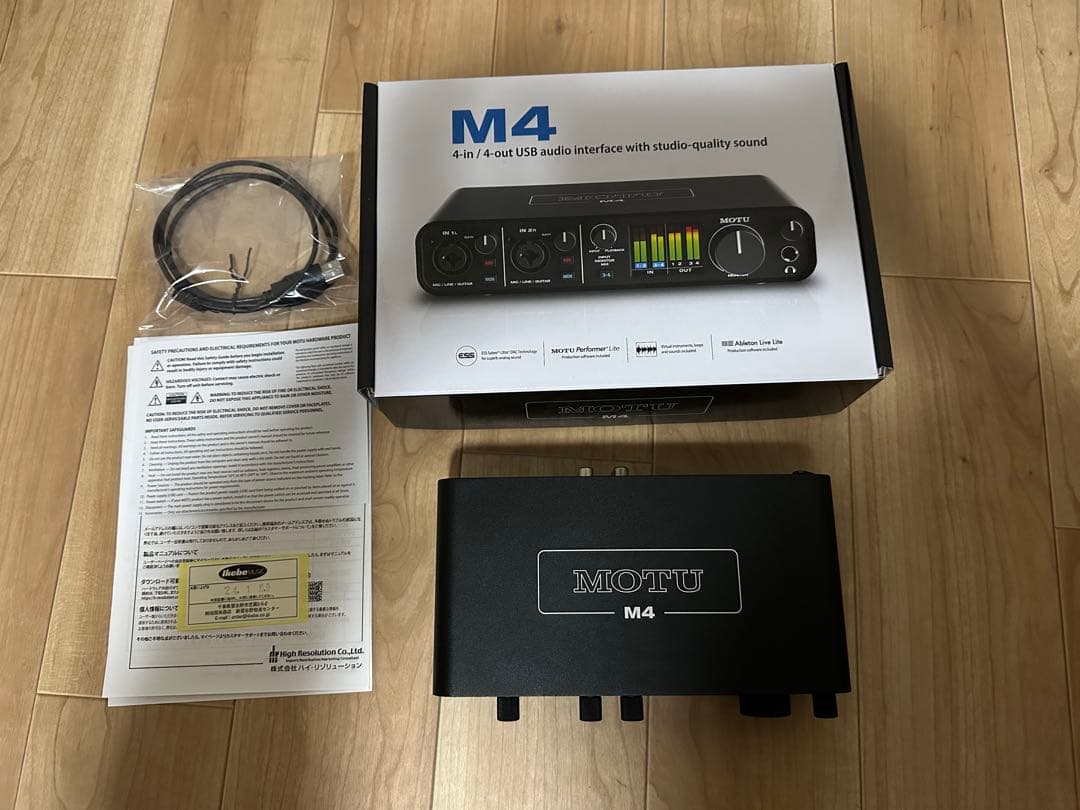 MOTU M4 4x4 USBオーディオインターフェイス　保証書付 M4 - MOTU | 株式会社ハイ・リゾリューション