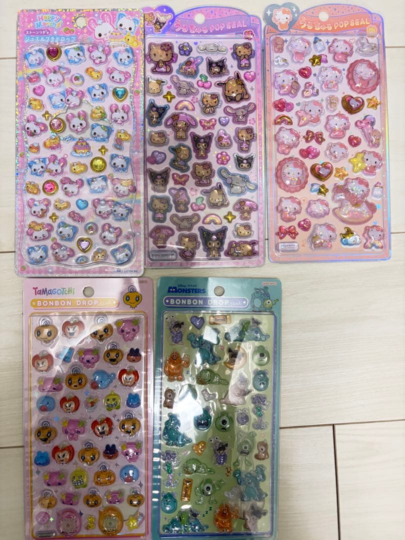 国内正規品　ボンボンドロップシール サンリオ、たまごつち ボンボンドロップシール みみっち たまごっち グッズ サンスター文具