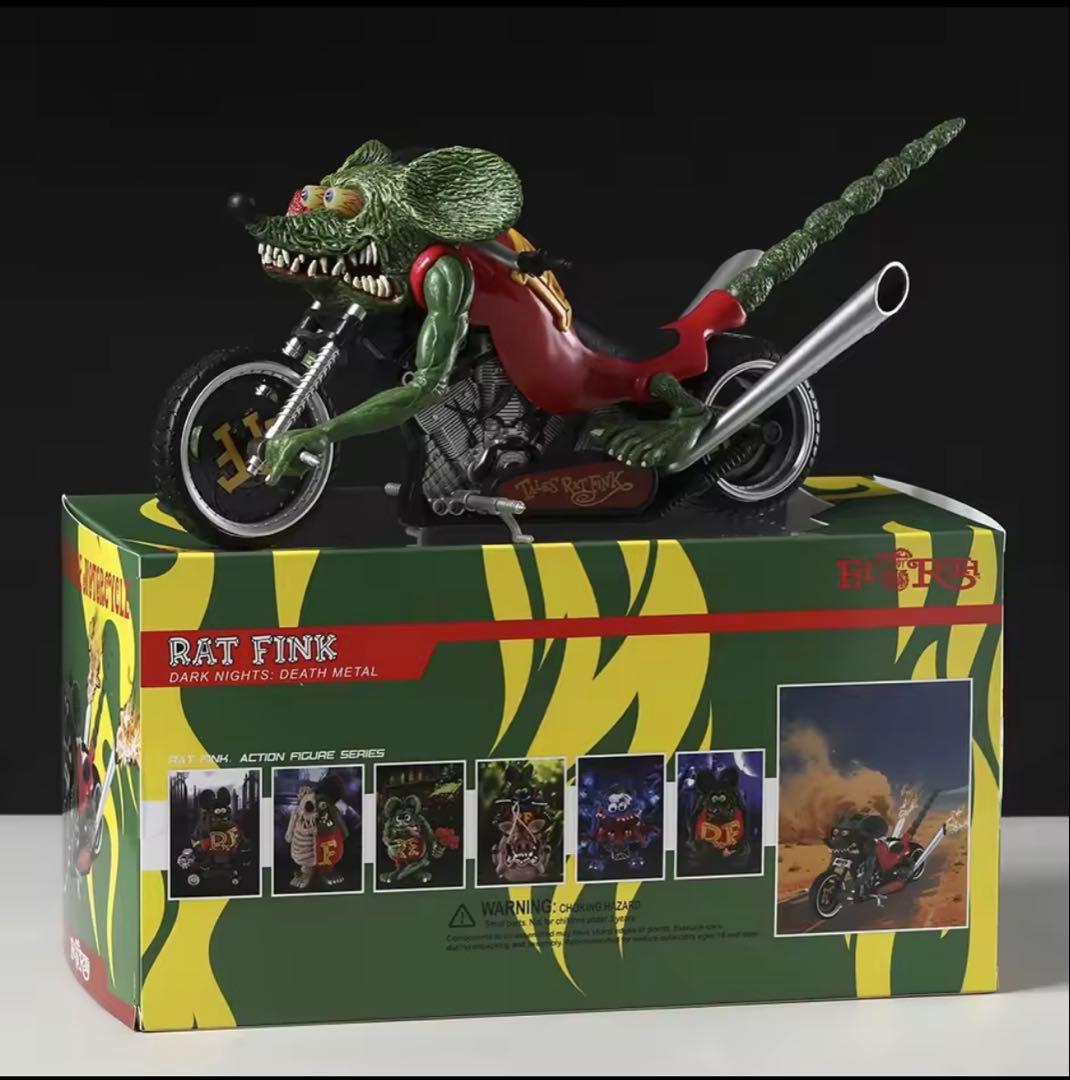 箱付き/ラットフィンク/Rat Fink/バイク/フィギュア/スタチュー - メルカリ