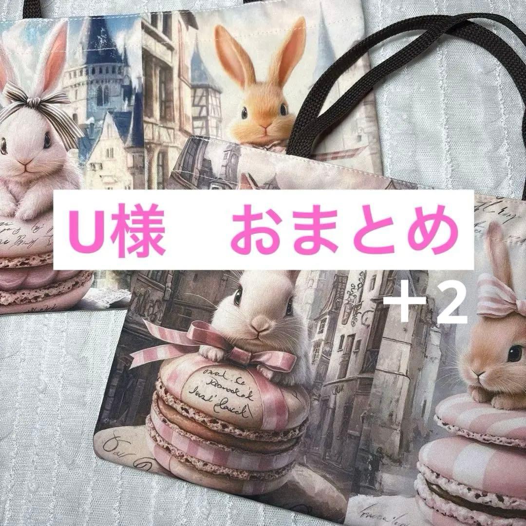 パネル 横長ミニバッグ うさぎマカロン ドット ハンドメイド③ - メルカリ