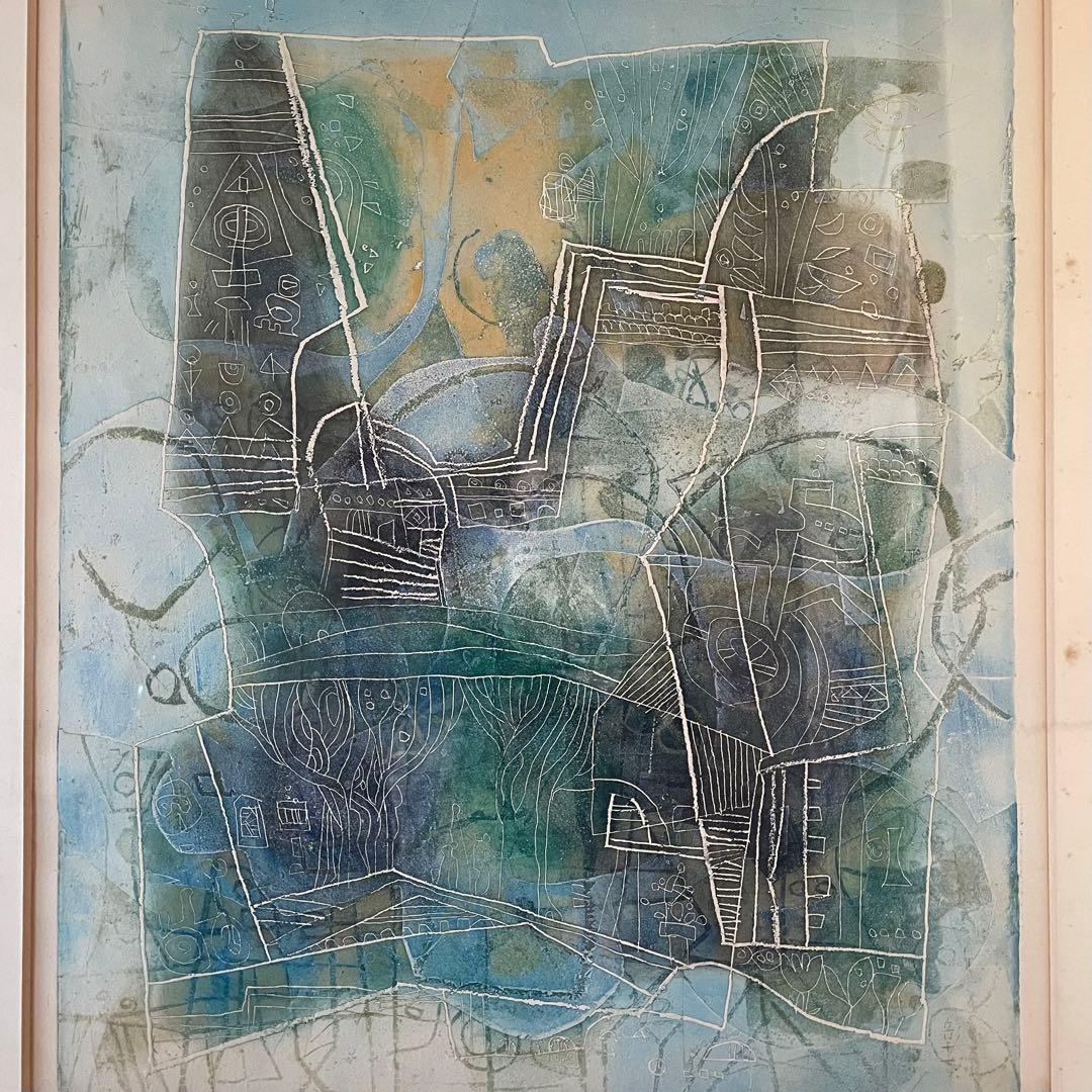 長谷川彰一「Bienvenue」銅版画 本人鉛筆サイン入 額付 25.11.29