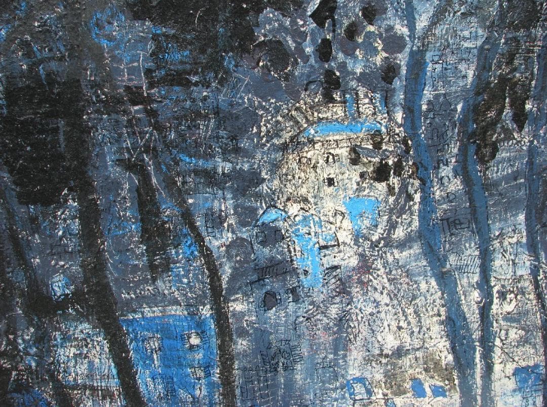 尼崎～西宮～伊丹,前衛美術,埋もれた鬼才,西口典子「無題」30号油彩,新