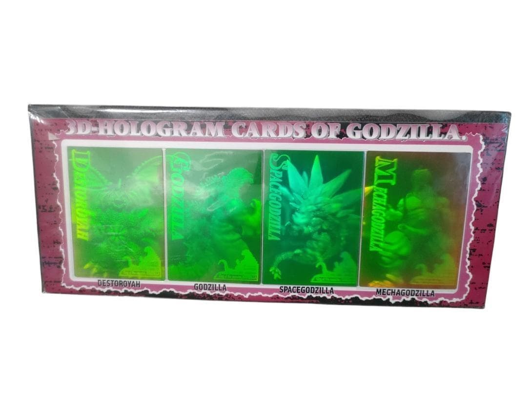 サイン入り 当選品 3Dホログラムカード ゴジラ 4枚セット 激レア