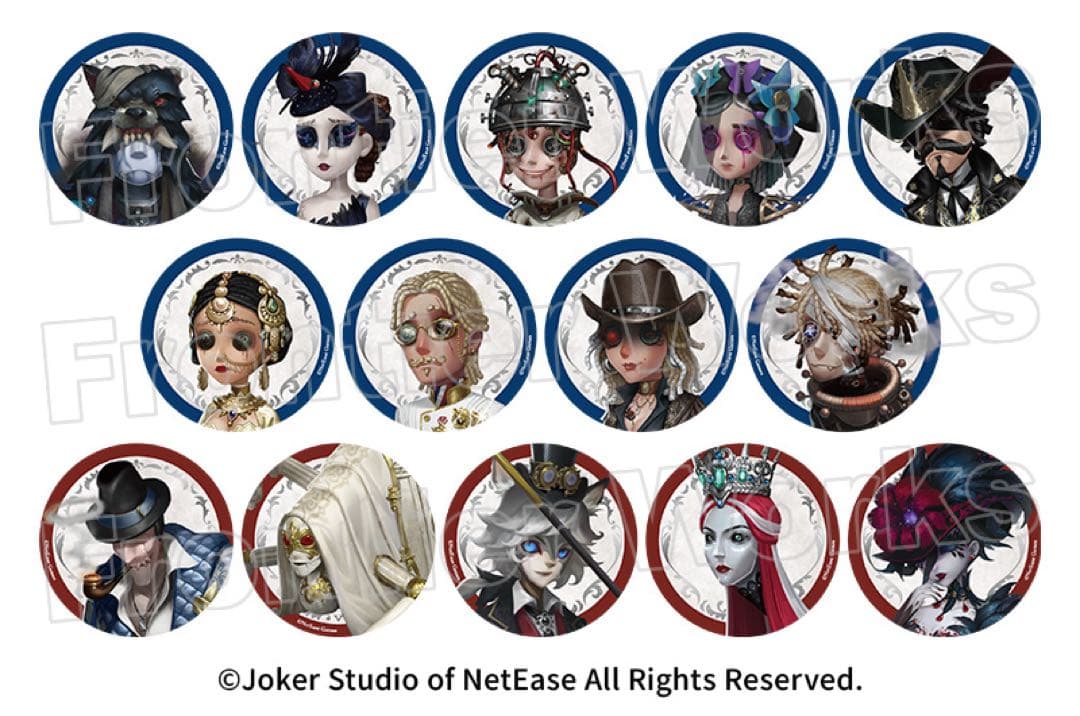 アイデンティティ 第五人格 缶バッジ 設定画SSR Vol.1 10箱セット
