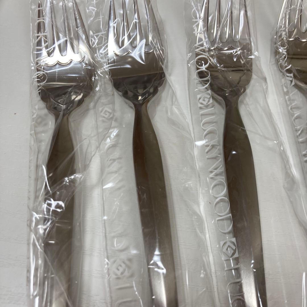 ラッキーウッド 日本製 18-12ステンレス フィッシュフォーク、ナイフ10