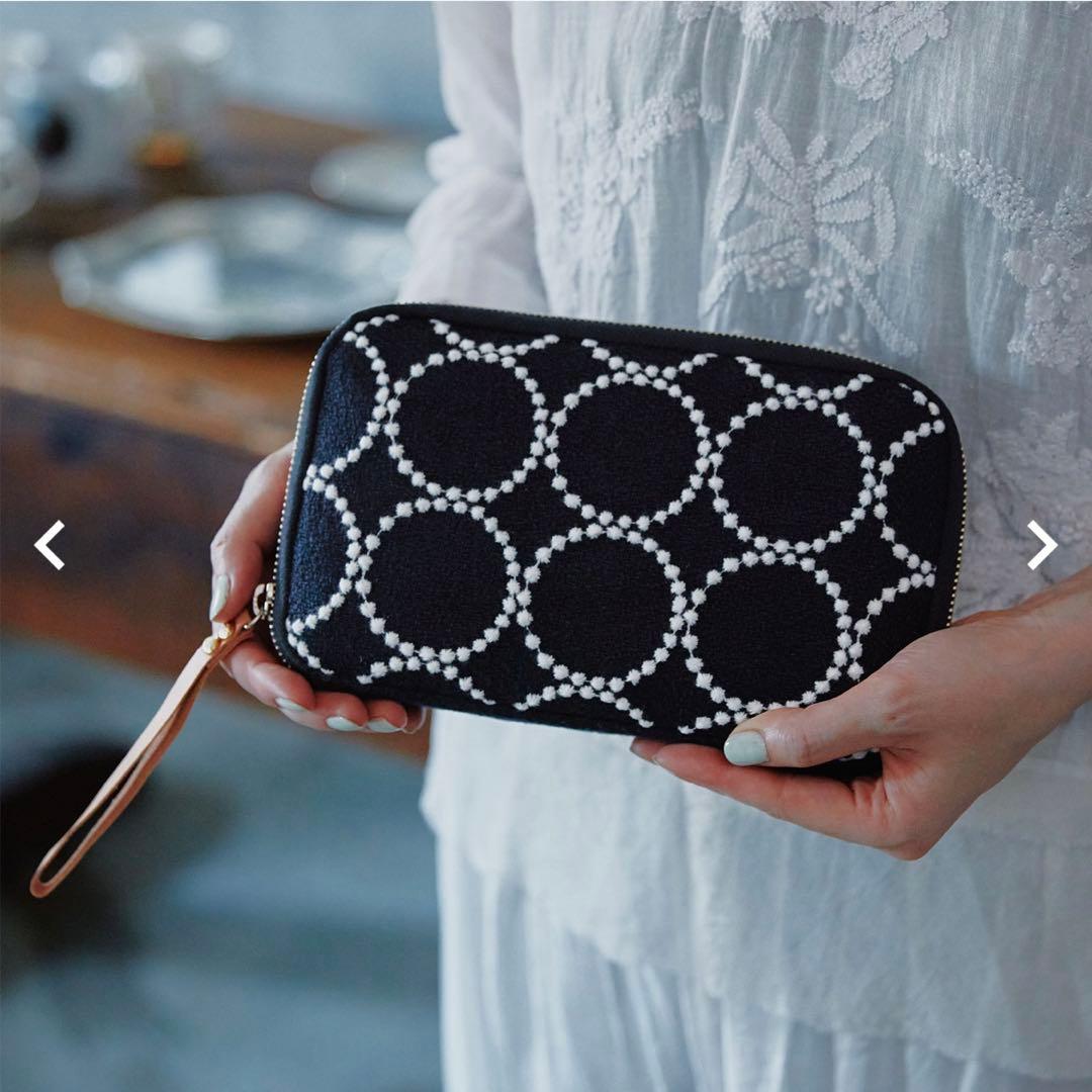 新品・未使用】 ほぼ日 ひきだしポーチ姉 ミナペルホネン タンバリン