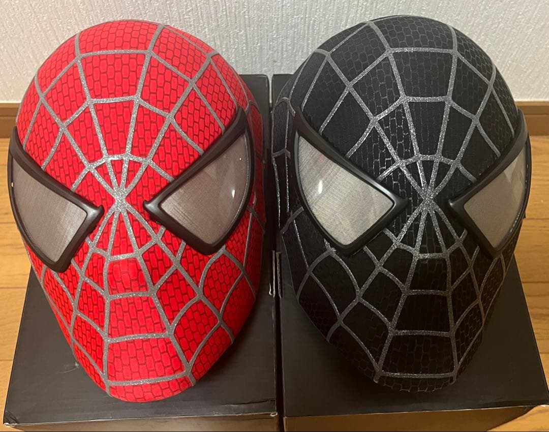 【新品未使用】スパイダーマン ハイクオリティ マスク レプリカ2点セット アメイジング・スパイダーマン ハイクオリティ レプリカマスク