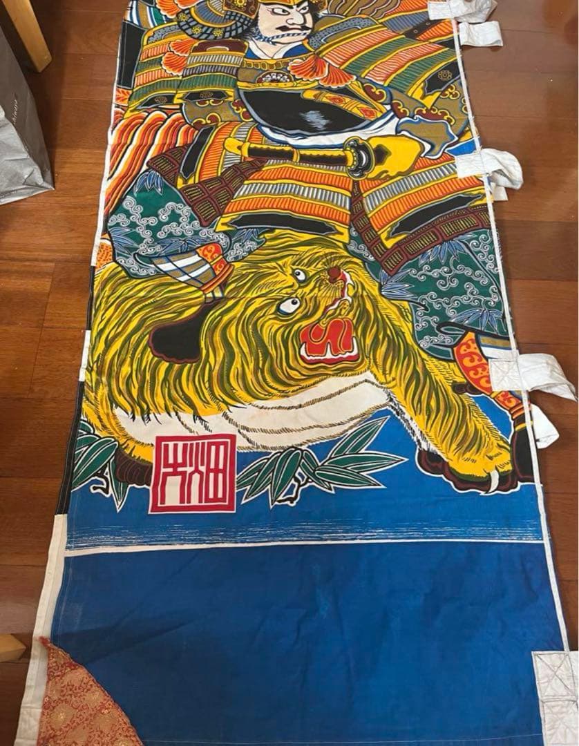武者絵のぼり 木綿 - メルカリ