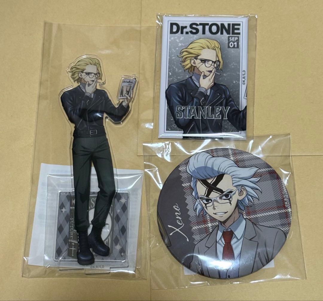 Dr.STONE 缶バッジ ゼノ スタンリー ドクスト アクスタ くじ引き堂