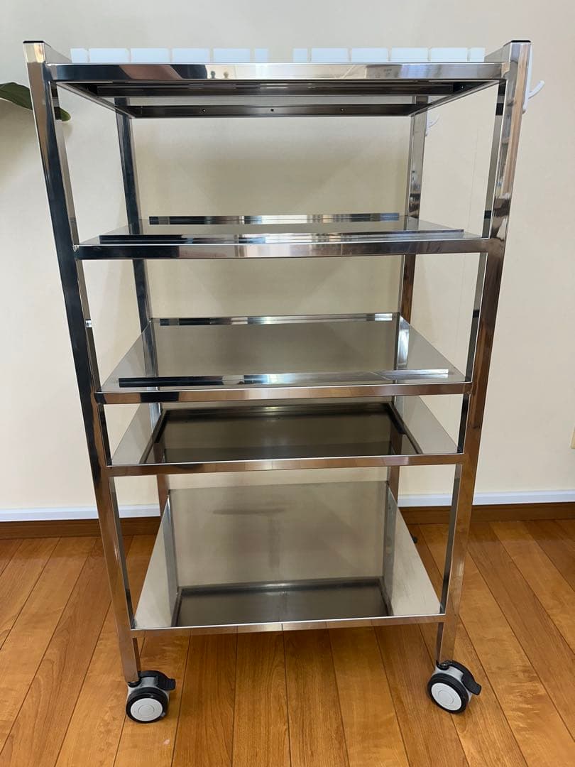 ステンレス　ラック 送料無料】エイ・アイ・エス 19φスチールラックセット3段 キャスター付