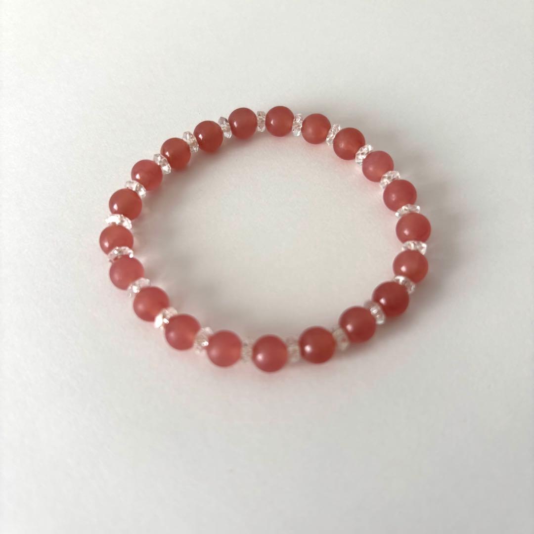 【高品質】【美品】インカローズ（ペルー産）　パワーストーン　ブレスレット　6mm 楽天市場】☆高品質☆【ブレスレット】ペルー産インカローズ (3A) (約