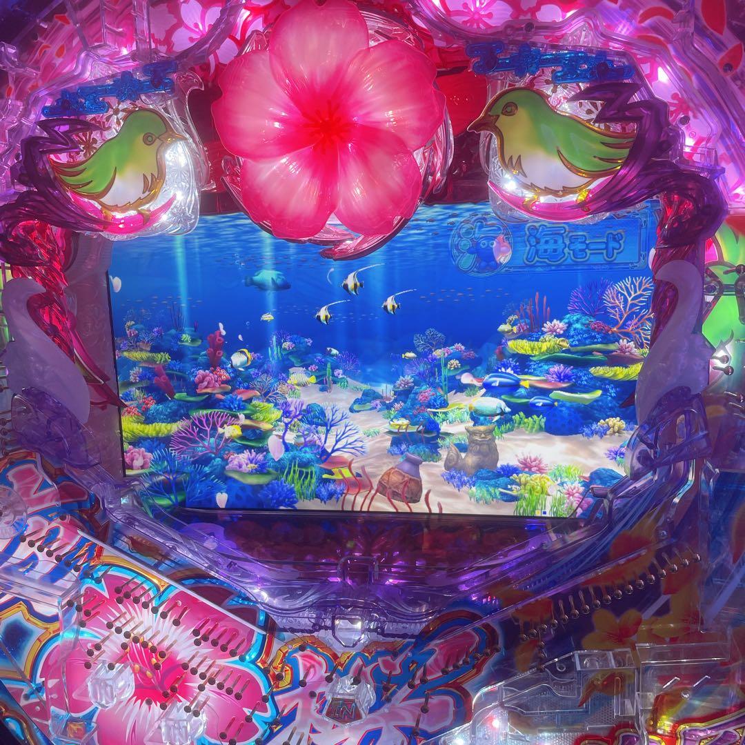 極美品】スーパー海物語 パチンコ実機 沖縄5 夜桜超旋風319 - メルカリ