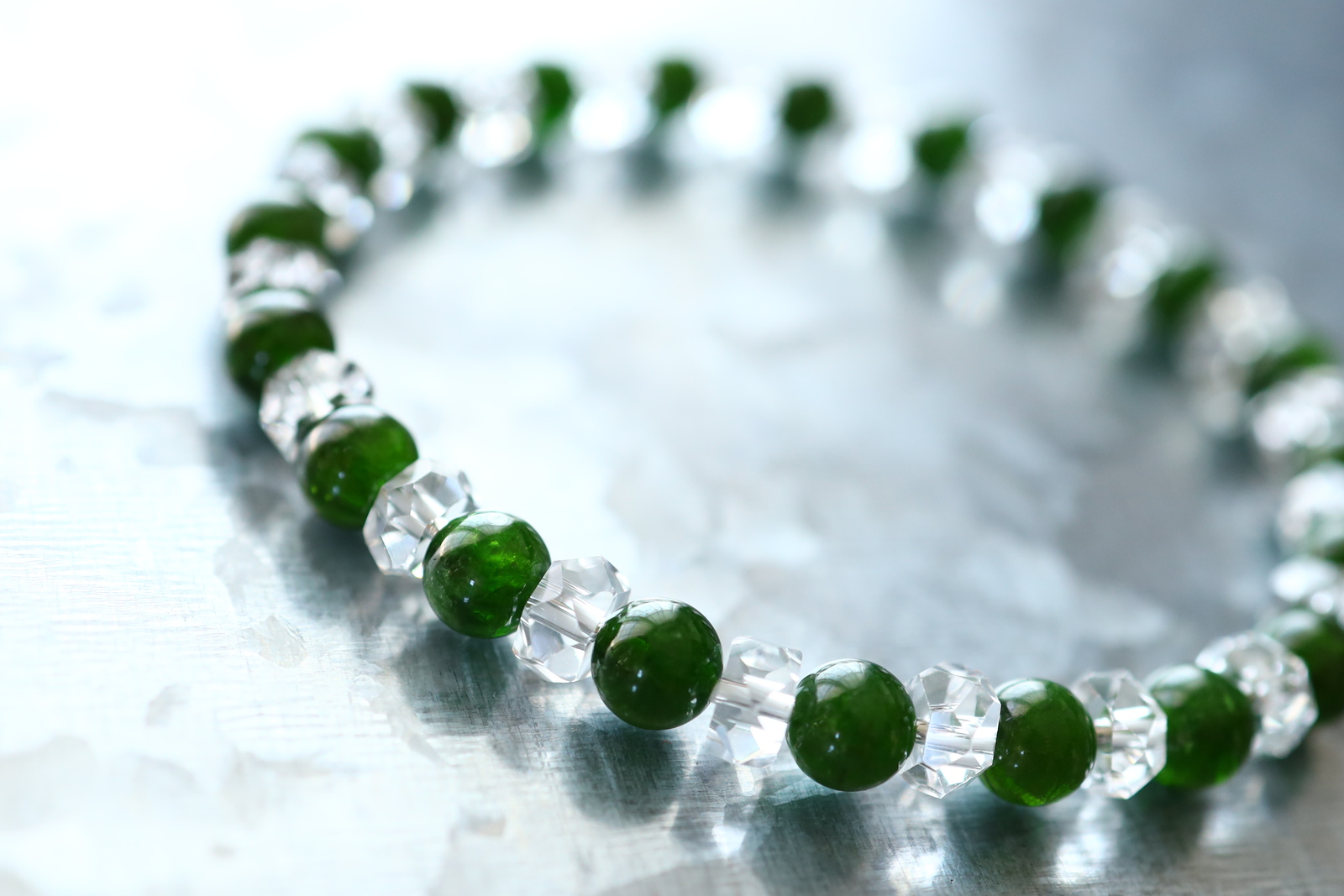 クロムダイオプサイト - ブレスレット・バングルの人気通販 | minne